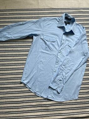 Beverly Hills Polo Club Light Blue Collared Shirt